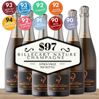 Billecart Salmon Brut Nature Champagne ~ Champagne, France - 6 Pack Value