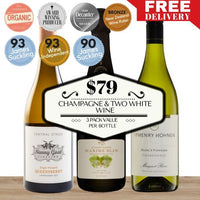 Champagne & Two White Wine Mixed 3 Pack Value