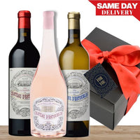 d'Estoublon Trio Luxe Red, White & Rosé Wine Premium Gift Box & Wrapped