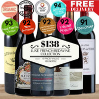 Luxe French Red Wine Collection 6 Pack Value