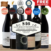 Naturally Exceptional Organic Red Wines Under $50 - 6 Pack Value