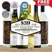 Great Value Pinot Gris Under $40 - 6 Pack Value