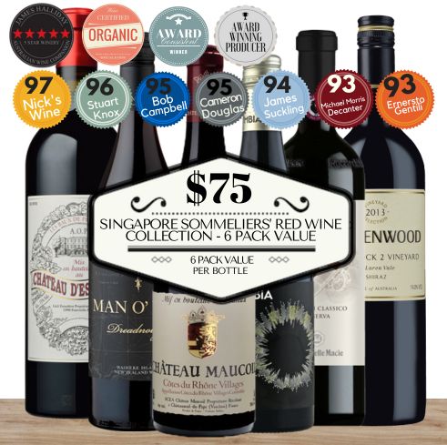 Singapore Sommeliers’ Red Wine Collection - 6 Pack Value