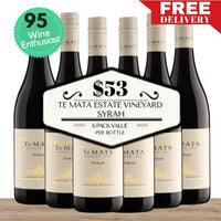 Te Mata Estate Vineyard Syrah 2020 - Hawkes Bay, New Zealand 6 Pack Value