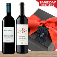 The Red Duo – Premium Wine Gift Box & Wrapped