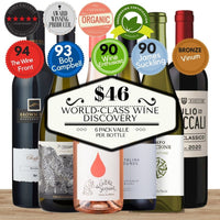 World-Class Wine Discovery @ $46 – 6 Pack