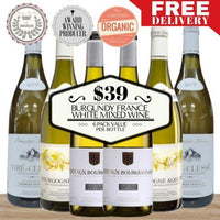 Burgundy France White Mixed Wine - 6 Pack Value