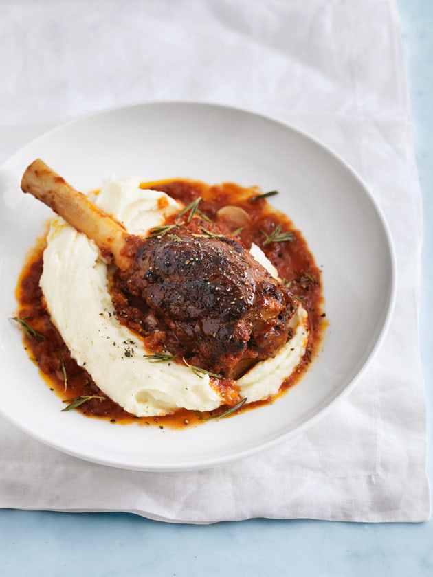 What’s For a Dinner Tonight? Rosemary Braised Lamb Shanks & Arimia Estate Mourvedre (Organic) 2014