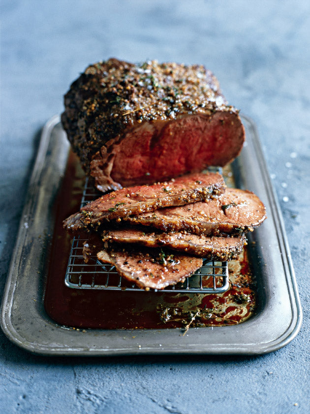 What’s For a Dinner Tonight? Mustard Roast Beef & Chateau Jean Voisin Les Coteaux, Saint-Emilion Grand