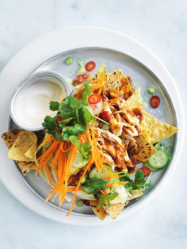 What’s For a Dinner Tonight? ASIAN-STYLE CHILLI CHICKEN NACHOS & Château Vieux Robin - Pop Up Wine