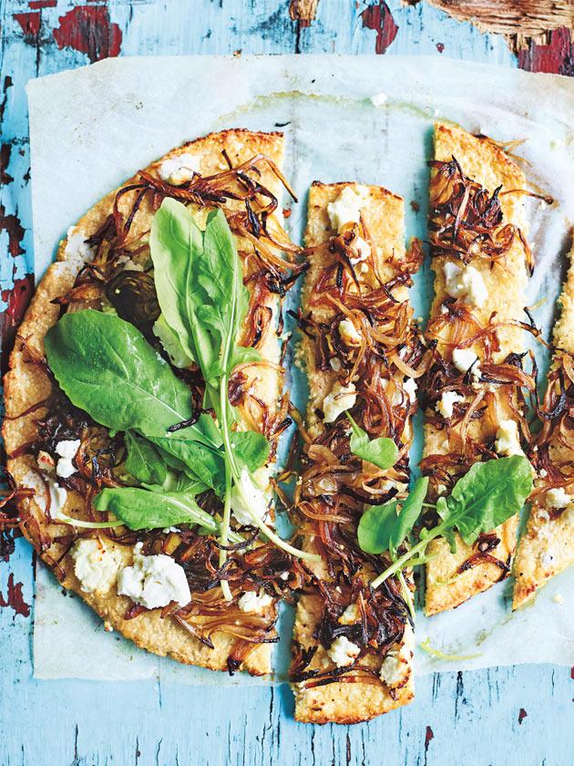 What’s For a Dinner Tonight? CAULIFLOWER, CARAMELISED ONION  AND goat’s cheese pizza & McHenry Hohnen Hazel's Vineyard GSM - Pop Up Wine