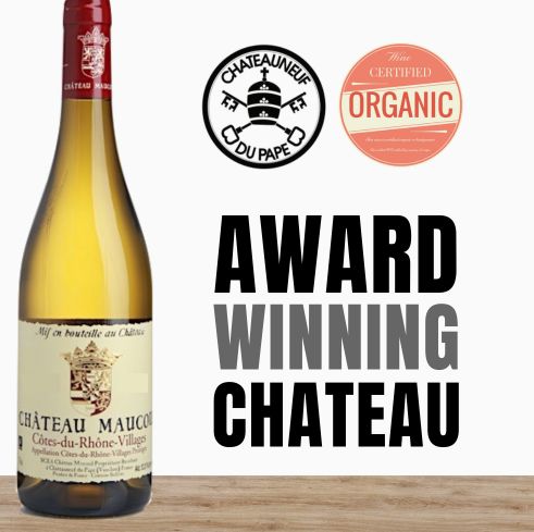 Chateau Maucoil Côtes du Rhône Villages Blanc - Rhone, France