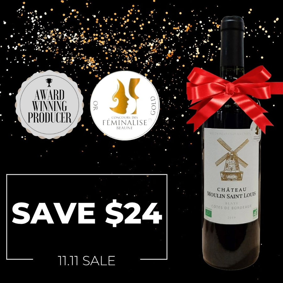 Chateau Moulin Saint Louis "MO" (Organic) 2019  ~ Bordeaux, France