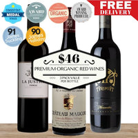 Premium Organic Red Wines 3 Pack Value
