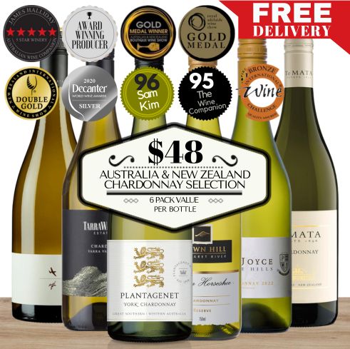 Australia & New Zealand Chardonnay Selection - 6 Pack Value