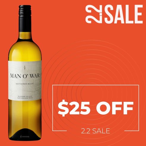 Man O' War Estate Sauvignon Blanc 2023 - Waiheke Island, New Zealand