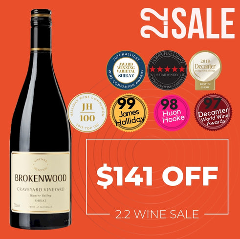 Brokenwood Graveyard Vineyard Shiraz 2019 ~ Hunter Valley, NSW, Australia