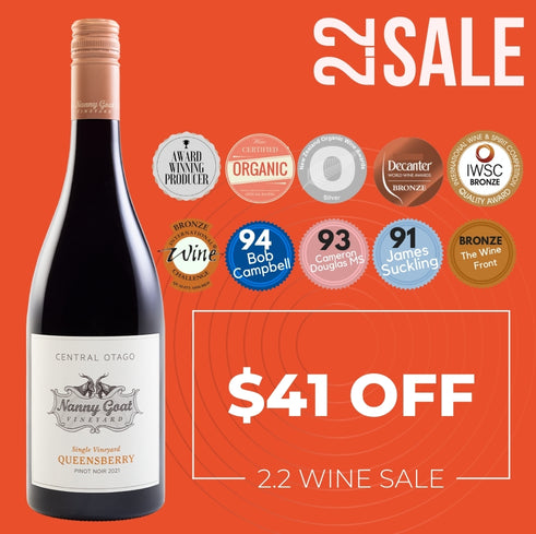 Nanny Goat Single Vineyard Queensberry Pinot Noir (Organic) 2021- Central Otago, New Zealand