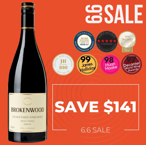 Brokenwood Graveyard Vineyard Shiraz 2019 ~ Hunter Valley, NSW, Australia