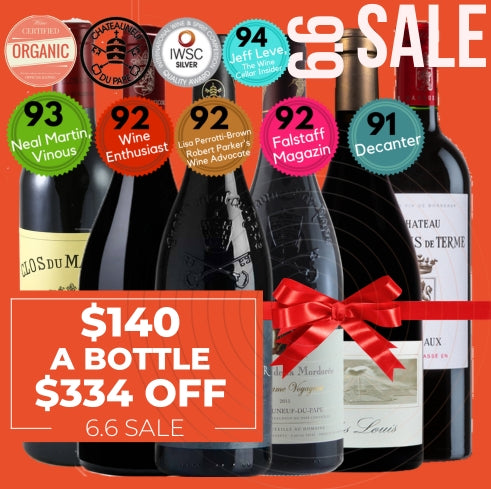 Luxe French Red Wine Collection 6 Pack Value