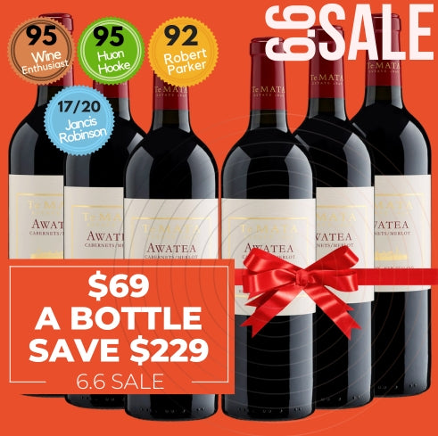Te Mata Awatea Cabernet Merlot 2018 - Hawkes Bay, New Zealand - 6 Pack Value