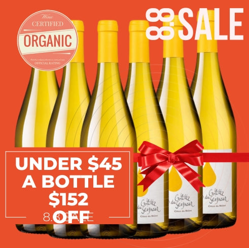 La Goutte du Seigneur Côtes du Rhône Blanc 2022 - Rhone, France 6 Pack Value