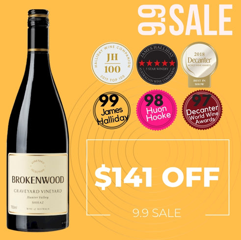 Brokenwood Graveyard Vineyard Shiraz 2019 ~ Hunter Valley, NSW, Australia