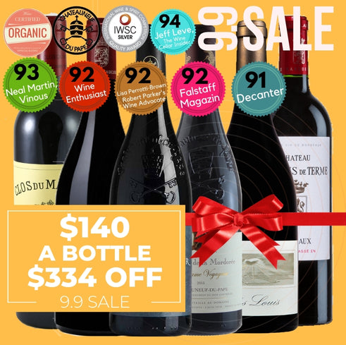 Luxe French Red Wine Collection 6 Pack Value