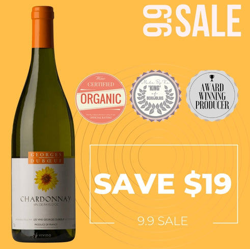 Georges Duboeuf Chardonnay Pays D'OC Blanc IGP (Organic) 2021 - Southern France