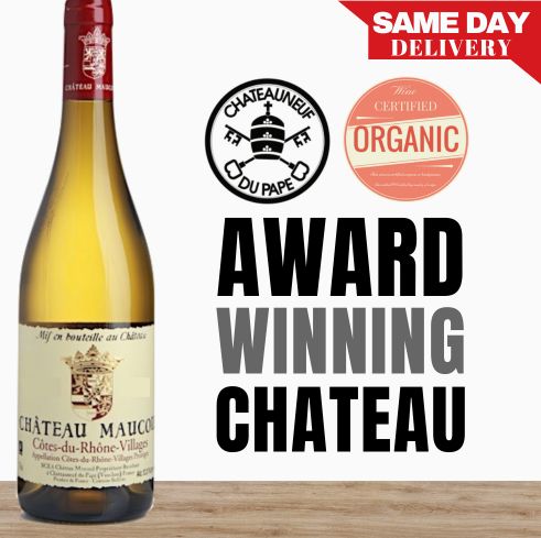 Chateau Maucoil Côtes du Rhône Villages Blanc - Rhone, France