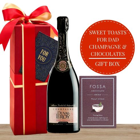 A Sweet Toast for Dad Champagne & Gourmet Chocolate Premium Gift