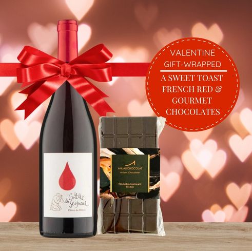 A Sweet Toast – French Red & Gourmet Chocolate Gift