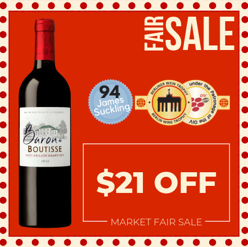Baron Boutisse Saint-Emilion Grand Cru 2019 - Bordeaux, France