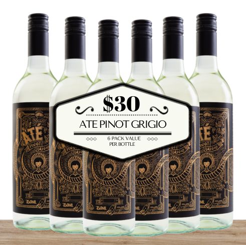 Ate Pinot Grigio - South East Australia, Australia 6 Pack Value