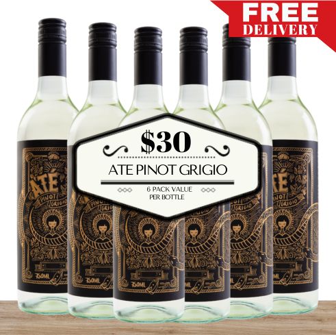 Ate Pinot Grigio - South East Australia, Australia 6 Pack Value