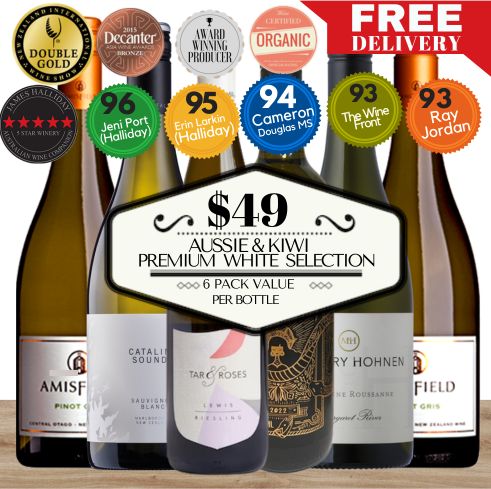 Aussie & Kiwi Premium White Selection – 6 Pack