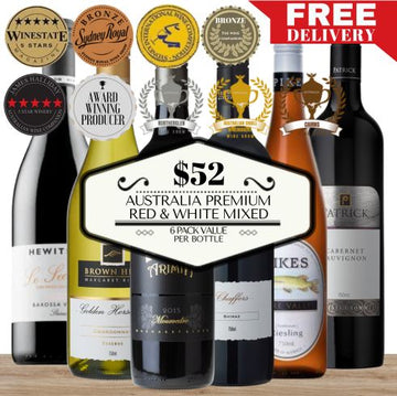 Australia Premium Red & White Mixed - 6 Pack Value