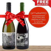 Australian Premium Red & White Wine Gift-Wrapped