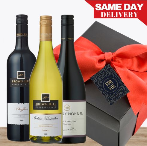 Australian Wine Treasures Red & White Gift Box & Wrapped