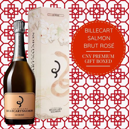 Billecart Salmon Brut Rosé Champagne -  Chinese New Year 2025 Limited Edition Gift Boxed