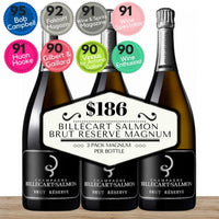 Billecart Salmon Brut Reserve NV Champagne Magnum - 3 Pack Value