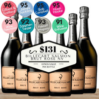 Billecart Salmon Brut Rosé NV Champagne, France - 6 Pack Value