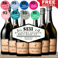 Billecart Salmon Brut Rosé NV Champagne, France - 6 Pack Value