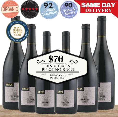 Bindi Dixon Pinot Noir 2022 ~ Macedon Ranges, Australia ~ 6 pack Value