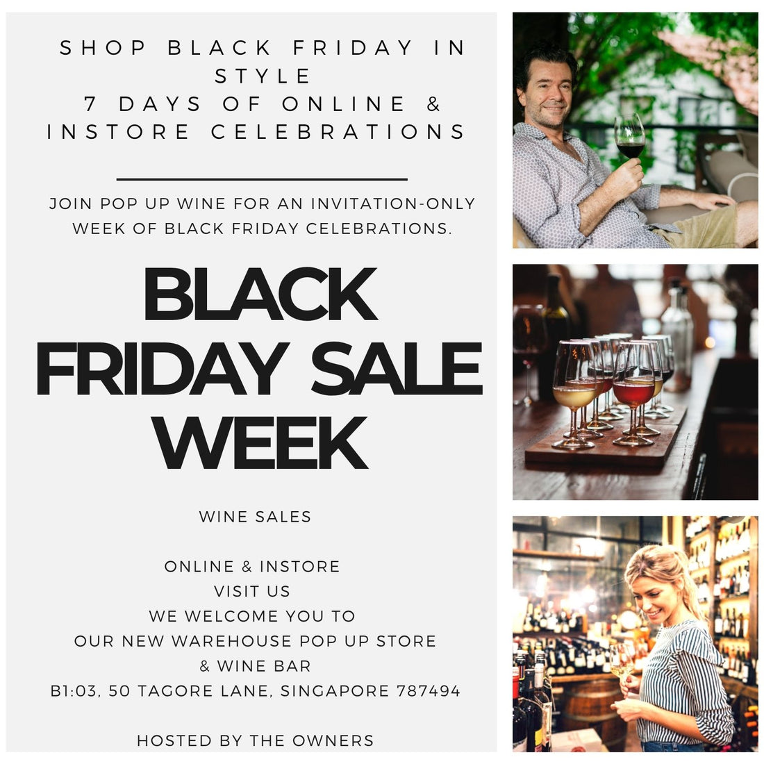 Black Friday Sale - Sun 30 Nov - 11am-7:30pm