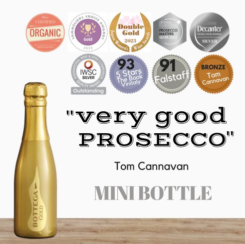 Bottega "Gold" Prosecco Brut NV Mini 200ml - Veneto, Italy