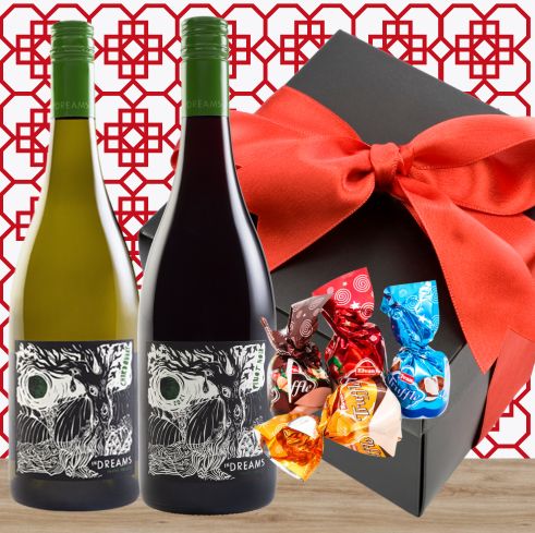 Bountiful Year Wine & Goodies Gift Box & Wrapped