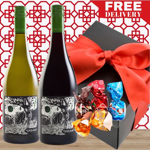 Bountiful Year Wine & Goodies Gift Box & Wrapped