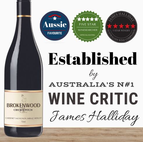 Brokenwood Cricket Pitch Red Cabernet Sauvignon Shiraz Merlot ~ Hunter Valley, Australia
