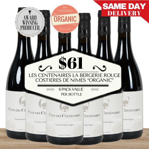 Clos des Centenaires Grenache Vielles Vignes (Old Vines) Red (Organic) - Southern Rhône, France 6 Pack Value